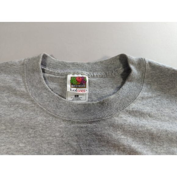 Y2K Fruit Of The Loom United We Stand USA Flag Graphic T Shirt Gray XL - Picture 11 of 11